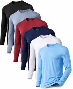 lot 4402 image: OYGSieg 6 Pack Long Sleeve Shirts for Men Moisture Wicking UPF SPF Sun Protection Tee Shirts Workout T Shirts Casual L