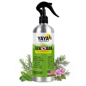 lot 4411 image: TICK BAN Yaya Organics All Natural Extra Strength Tick Repellent DEET Free - 16 Ounce Spray Bottle