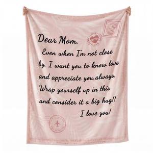 lot 5771 image: Geniospin Throw Blanket for Mom Birthday Gifts from Daughter Son, Dear Mom Blanket for Womenfts Day, Super Soft Flannel Throw Blanket for Couch Bed Sofa, Warm and Cozy