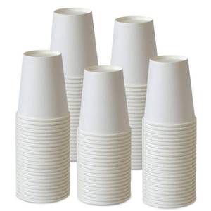 lot 5801 image: Kuerqi Paper Cups 150 Pack - 8 Oz Hot and Cold Paper Coffee Cups
