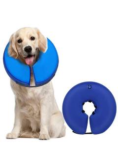 lot 6213 image: MIDOG Soft Inflatable Dog Cone,Donut E-Collar Alternative for After Surgery, Prevents Licking, Allowing Normal Eating and Vision,Comfortable Recovery Collar for Small Medium Large DogsandCats, DarkBlue-L