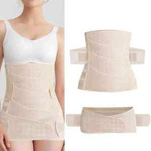 lot 6263 image: Cwhole 2 in 1 Postpartum Belly Wrap C Section Recovery Belt Support Recovery BellyWaistPelvis Belt Girdle Support Recovery Corset Wrap after Birth Abdominal Binder Body Shaper for Women (SIZE L)