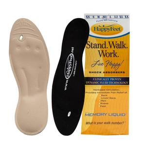 lot 6269 image: Happy Feet Plantar Fasciitis Orthotic High Arch Support Gel Insert Shoe Insoles for Mens and Women size L