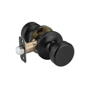 lot 10205 image: STARPY Black Door Knobs for Hall and Passage, Non Locking Interior Door Handle, Flexible Turning