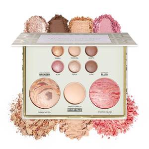 lot 10212 image: All in One Baked Makeup Face Palette, Includes 6 Eyeshadows, Bronzer, Blush, and Highlighter, Blush and Bronzer Palette, Shimmer and Matte Shades, Long-Lasting Pigmented Powder, Full Size Makeup Set