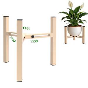lot 10218 image: Drawinsage Adjustable Plant Stand Indoor, Metal Stable Plant Holder, Modern Plant Stands Fits 5-6-7-7.5in Pots for Home and Office (Without Pots)