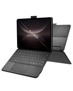 lot 10232 image: Universal Keyboard Case for 9-11 Inch Tablets, Dual Bluetooth Detachable Keyboard for Android TabletsiPadsGalaxy Tabs, Magnetic Backlit Keyboard with Washable Adhesive MountandAny-Angle StandandTrackpad