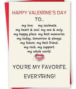 lot 10242 image: 2 pack mmuue Romantic Valentines Day Gifts for Him Her, Happy Valentinefts Day Card for Husband Wife, Sweet Valentines Gift for Boyfriend Girlfriend