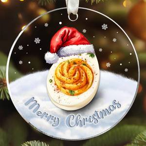 lot 10302 image: UMACVN Deviled Egg Ornament - Food Christmas Ornaments, Eggs Ornaments for Christmas Tree - Deviled Egg Themed Gifts for Foods Lovers, Women, Men - Acrylic Ornament 2025
