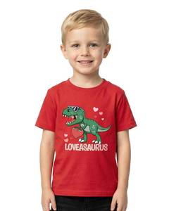 lot 10314 image: Boys Valentines Shirt for Kids Toddler Girls Valentines Day T-Shirts Clothes Short Sleeve Top Graphic Tee 2T-8Y(Kids Small)