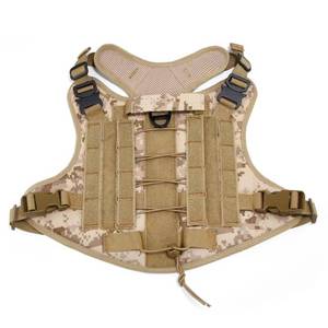lot 10323 image: Tactical Dog Harness - Heavy Duty, Reflective, Adjustable No-Pull Harness for Training, Walking and Outdoor Use - Atlas PetLovers (Camouflage, XL)