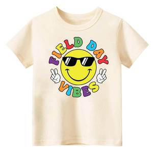 lot 10337 image: Toddler Field Day Shirt for Boys Kid Grils, Happy Field Day T Shirt, Cotton Blend, Funny Design 4-7T Kids Small