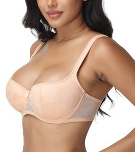 lot 12310 image: Arm Ma Demi Balcony Bra Underwire 12 Half Cotton Cup for Women(Nude,38D)