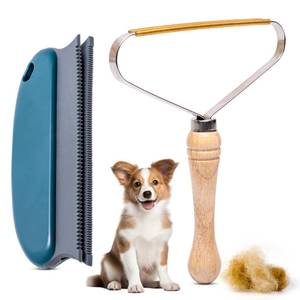 lot 12322 image: 2-Pack Pet Hair Removal Tool - Lint Remover, Carpet Scraper and Shaver for Clothes and Carpets - Dog and Cat Hair Remover with Carpet Rake for Car,Rugs,Couch,Furniture - Fur Cleaner Tool
