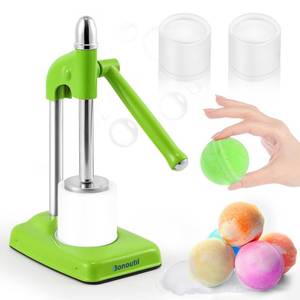 lot 13220 image: Bonoutil Bath Bomb Press Machine-2 Molds Easy Press Bath Bomb Machine DIY Soap Making for Adults Beginners (Green)