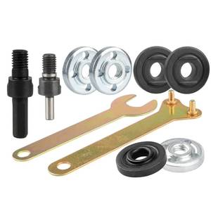 lot 14138 image: Yakamoz Electric Drill Angle Grinder Connecting Rod Set, 6mm and 10mm Drill Arbor Mandrel Adaptor with 3 Set Replacement Grinder Flange Nuts and Spanner Wrench Conversion Tool For Cutting Disc
