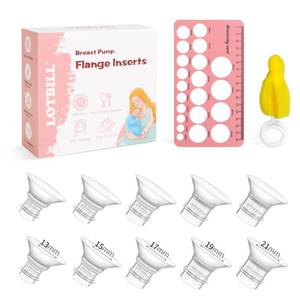 lot 14157 image: Flange Insert 1315171921mm 10PCS Compatible with Momcozy S12 ProS9 ProS12S9MedelaSpectra etc Electric Breast Pump 24mm FlangeShield, Reduce 24mm Tunnel Down to Correct Size