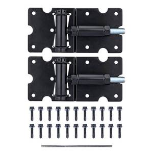 lot 14163 image: Bordersmover Self Closing Gate Hinges, Heavy Duty for VinylWoodMetal Fence, Pack of 2, with Slef-Tapping Screws and Adjuster Tool