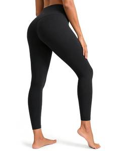 lot 14167 image: Colorfulkoala Dreamlux No Front Seam Leggings for Women 25in Inseam, High Waisted Buttery Soft 78 Yoga Pants (M, Black)