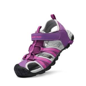 lot 14185 image: DREAM PAIRS Boys Girls Outdoor Summer Water Sport Athletic Sandals for ToddlerLittleBig Kid,Size 1 Little Kid,PurpleFuchsiaLightGrey,170813-K