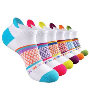lot 14203 image: eallco Womens Ankle Athletic Socks Short Running Socks Sports Half Cushioned Socks Size 9-11 For Women 6 Pairs