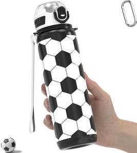 lot 14212 image: MYFOREST 32oz1L Sport Water Bottle, Light Tritan, Quick-Open Chug LidStraw 2-in-1, Leak-Proof, Dishwasher-Safe, BPA-Free, Drop-Resist and Scratch-Resist for TravelGymOfficeFan Gift (Soccer)