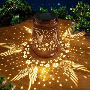 lot 14257 image: AZEEBOI Hummingbird Solar Lanterns Outdoor Light Waterproof Garden Decor Gifts for Women Mom Grandma Hanging Solar Lights, YK-24081H