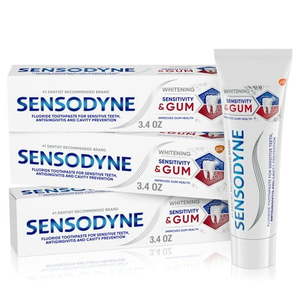 lot 14263 image: Sensodyne Sensitivity and Gum Whitening Toothpaste  Mint  3.4 oz (Pack of 3)  for Adults