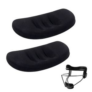 lot 14324 image: 2 Pcs Softball Fielderfts Facemask Chin Cup, Durable and Maximum Protection Catchers Mask Replacement Chin Pad, Baseball Softball Helmet Padding for Softball Fielderfts Mask Men Women Teensm