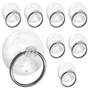 lot 14325 image: Piutouyar 12Pcs Suction Cup with Ring 1.2in30mm Clear Key Ring Suction Cups Sucker for Window Kitchen Wall Hook Hanger