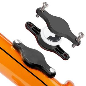lot 14328 image: DLENP for AirTag Bike Mount, Hidden Bicycle GPS Tracker Holder, Anti-Theft Case, for Apple Tag Cover, Waterproof Protective Holder Hides for Airtag Under Bottle Cage (2 Pack-Black)