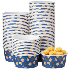 lot 19268 image: LemonRoad 72 Pcs Monster Party Supplies Disposable Snack Cups 16 oz Blue Monster Themed Party Ice Cream Cups for Yogurt Dessert Girl Boy Birthday Baby Shower Decorations