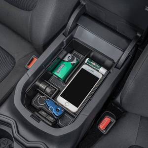 lot 19280 image: TOPINSTALL 2019-2025 Gray Console Tray Compatible with Toyota RAV4 Accessories, Armrest Box Organizer Insert ABS Plastic Storage Box