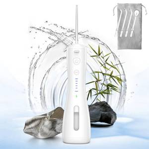 lot 19282 image: Water Flosser Dental Cordless Portable 6 Modes and IPX7 Waterproof Rechargeable Oral Irrigator Water Teeth Cleaner Floss Pick, Home Use WaterFlossers for Braces BridgesGum Care (White)