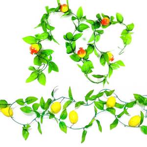 lot 20222 image: ZLIXING Sukkah Decorations Etrog Pomegranate Sukkot Decoration Fruit Hanging Garland Party Supplies