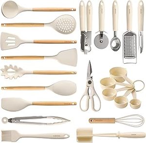 lot 1175 image: CAROTE Silicone Cooking Utensils Set 22-Piece