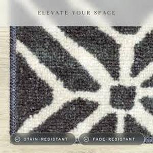 lot 3049 image: Maples Rugs Black Accent Rug 20x34
