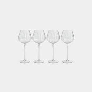 lot 19271 image: Zodax Madeleine Optic Clear Wine Glasses Set of 4