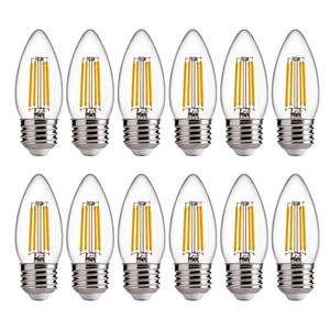 lot 2273 image: FLSNT B11 E26 Base LED Candelabra Light Bulbs 60W Equivalent, Dimmable, LED Candle Light Bulbs, 2700K Soft White, 12 Pack UL,CA65 Listed.