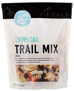 lot 2330 image: Amazon Brand - Happy Belly Tropical Trail Mix, 16 Ounce (B071KHGN2N)