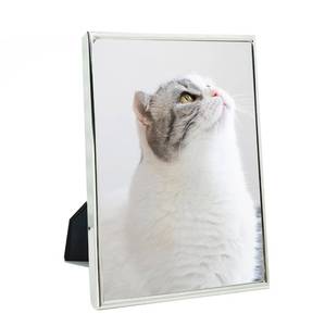 lot 2346 image: DECANIT 4x6 Picture Frame Metal, Thin Profile Photo Frame 4 by 6 Inch, Display for Wall or Tabletop,Silver factory sealed