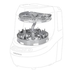 lot 3063 image: Baby Brezza Bottle Washer Pro Breast Pump Parts Replacement Rack � Fits All Breast Pump Parts Including Wearables