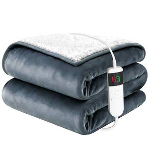 lot 3081 image: Electric Blanket Heated Twin, Soft Flannel 62inx84in Heating Blanket with 8 Hours Auto Off 10 Fast Heating Levels Machine Washable Sherpa Heated Blanket with Overheating Protection