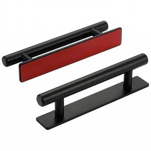 lot 4030 image: BFGHJ 6 Pack Adhesive Cabinet Handles - Peel and Stick Cabinet Pulls, No Drill Self Adhesive Handle, Matte Black Stick On Handles for Cabinets, Closet Door, Drawer, Sliding Door - 5.9 Inch
