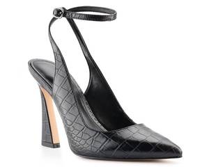 lot 4500 image: Reoplty Womens Closed Toe Ankle Strap Heels Pointed Toe Pumps Shoes Slingback High Heel Wedding Dress Shoes Black
