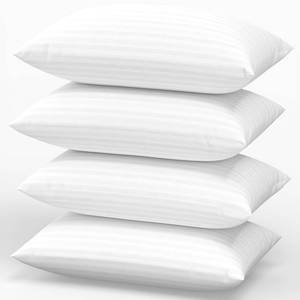 lot 5848 image: Favocama Pillows Standard Size Set of 4 Hotel Collection Bed Pillow for Sleeping Pillows 4 Pack for Back, Stomach or Side Sleepers Soft and Supportive Washable Pillows for Bedroom