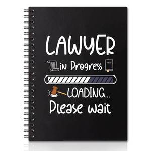 lot 6289 image: QYUVK Lawyer In Progress Gold Foil Hardcover 160 Pages Spiral Notebooks, Inspirational Gift for Law Student, Office Gift Idea for Law School Graduate Attorney, Paralegal Gift, Law Graduation Gift lot of 2