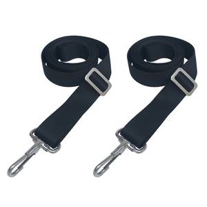 lot 6354 image: Vtete 2 PCS Adjustable Bimini Boat Top Straps with Loops and Single Snap Hook - 28in to 60in Stainless Steel Boat Awning Hardware