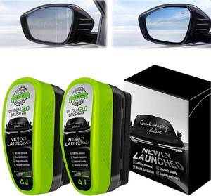 lot 6359 image: XUEVORIY 2-Pack Automotive Oil Film Cleaning Brush, Car Clear Vision Glass Cleaner for Car Windshield� Car Windows Cleaner for Improving Windshield Universal Glass Cleaning Board Wipe lot of 2