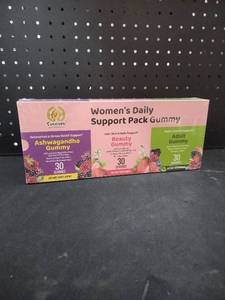 lot 6363 image: Sungiven Womens Daily Support Pack Gummy 3-in-1 Bundle